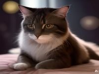 一只肥胖橘猫试图钻进纸箱却卡住腰部，表情困惑，搞笑猫咪视频高互动片段