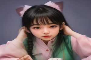 英国短毛猫蓝灰色圆脸特写，双眼圆润呈铜金色，毛发厚实蓬松，品种图鉴猫咪视频